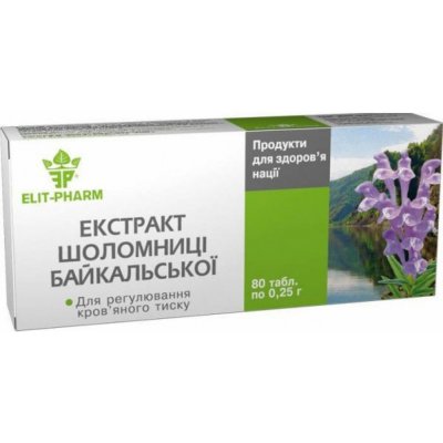 Elit Pharm Šišák bajkalský extrakt, 80 tablet – Hledejceny.cz