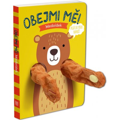 Maňásková knížka Obejmi mě! Medvídek