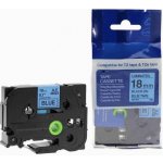 Kompatibilní páska s Brother TZ-541 / TZe-541, 18mm x 8m, černý tisk / modrý podklad – Hledejceny.cz