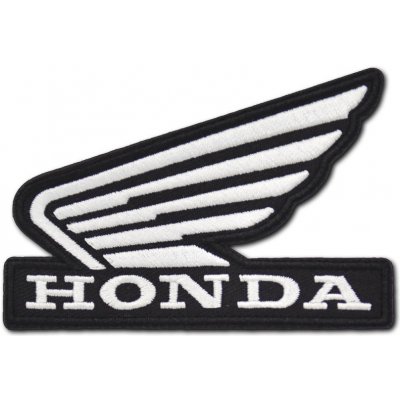 Moto nášivka Honda White Wing 9 cm x 6 cm – Zboží Dáma