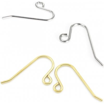 Háčky 22x11mm náušnicové 316L - 1Ks+B - Nerez SL / 100Ks – Zboží Dáma