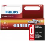 Philips Power Alkaline AAA 12ks LR03P12W/10 – Zboží Živě