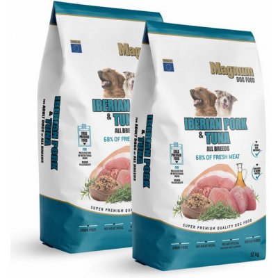 Magnum Iberian Pork & Tuna All Breed 2x12kg (Výhodné balení 2ks)