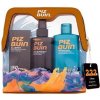 PIZ BUIN Travel Bag : pleťový krém na opalování Allergy Sun Sensitive Skin Face Cream SPF50 50 ml + tělový sprej na opalování Tan & Protect Tan Intensifying Sun Oil Spray SPF30 150 ml + tělové mléko p