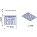 Příborník plast šedý 640x490x55 mm - 700 STARAX S-2288-G* – Hledejceny.cz