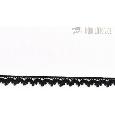Krajka paličkovaná 13 mm černá – Zboží Mobilmania