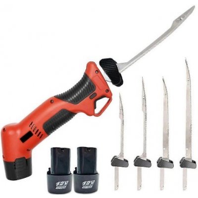 Crossheim C25020 Elektrický nůž na filetování ryb + sada nožů + náhradní baterie – Zboží Dáma