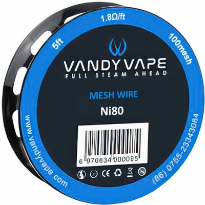 Vandy Vape Ni80 Nichrom Mesh 100 odporový drát 1,5m – Zboží Dáma