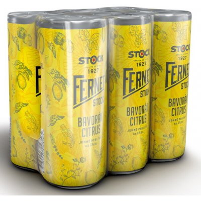 Fernet Bavorák Citrus 6% 0,25 l (plech) – Zboží Dáma