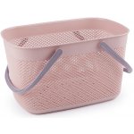 Prima-obchod Plastový košík 18,5x28 cm 12 pudrová – Sleviste.cz
