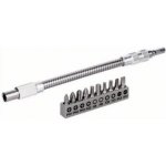 BOSCH Kovový flexibilní prodlužovací nástavec, L 200 mm + 11ks šroubovacích bitů 2608522376 – HobbyKompas.cz