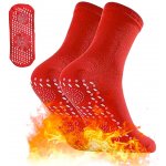 Wellife Samozahřívací masážní ponožky TOURMALINE 1 pár červené – Zboží Dáma