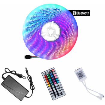 Aga LED pásek Bluetooth RGB 5m + ovladač + zdroj MR8001