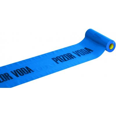 Anticor fólie výstražná modrá POZOR VODA 220 mm x 20 m – Zboží Dáma
