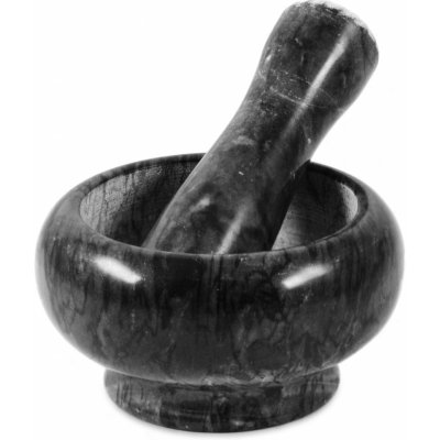 Perfect Home Mramorový hmoždíř s tloučkem 9 cm, černá – Zboží Mobilmania