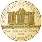 Münze Österreich zlatá mince Wiener Philharmoniker 2026 1/10 oz – Zboží Mobilmania