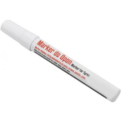 ProfiGaráž Označovač na pneumatiky - voděodolný, olejový marker bílý, kulatý 2,5mm – Hledejceny.cz