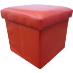 taburet Kondela Tela, ekokůže červená – Zboží Dáma