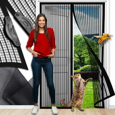 Nohel Garden síť do dveří lamelová černá 28,5x220cm 4ks – Sleviste.cz