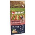 Ontario Puppy & Junior Large Chicken & Potatoes & Herbs 12 kg – Sleviste.cz