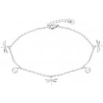 Biju Řetízek na nohu z chirurgické oceli s vážkami 3001102 – Zboží Mobilmania