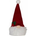 Vánoční svítící dekorace skřítek Gnome LED v kárované čepici - 10*10*25 cm/ 3AA - Clayre & Eef – Hledejceny.cz