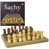 Šachy DŘEVO Šachy dřevěné 21x21cm 02120