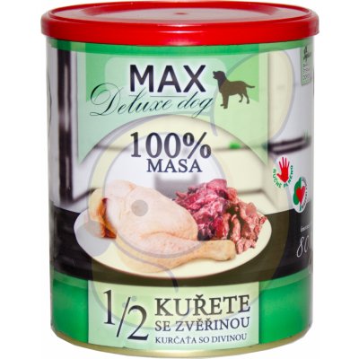 Max Deluxe Adult1/2 kuřete zvěřina 800 g – Sleviste.cz