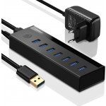 Adaptér 7v1 UGREEN US219 na 7x USB 3.0 šedý 029243 – Zbozi.Blesk.cz