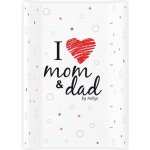 Nellys podložka tvrdá MDF I LOVE bílá/červená 50 x 70 – Hledejceny.cz