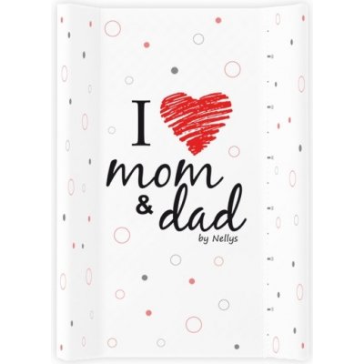 Nellys podložka tvrdá MDF I LOVE bílá/červená 50 x 70 – Hledejceny.cz