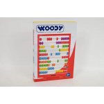 Woody Dřevěné počítadlo 100 kuliček červená 26 cm – Hledejceny.cz