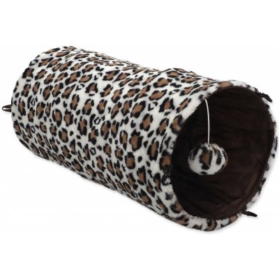 MAGIC CAT Tunel plyšový šustící leopard 50 x 24 cm – Zboží Mobilmania