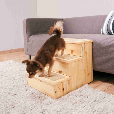 Trixie Dřevěné schody pro malé psy a kočky max.50 kg 40 x 38 x 45 cm – Zboží Mobilmania