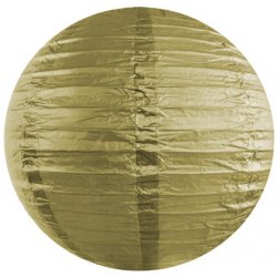 Lampion kulatý 35 cm zlatý