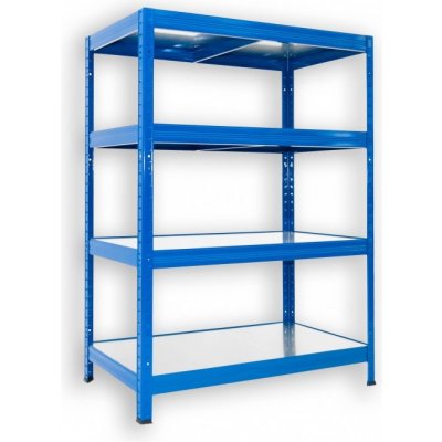 Biedrax Regál 60 x 75 x 90 cm modrý 4 police pozink – Hledejceny.cz