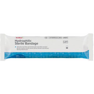 Dr.Max Hydrophilic Sterile Bandage 12 cm x 5 m 1 ks – Zboží Mobilmania