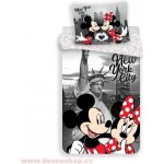 Jerry Fabrics MICRO povlečení Mickey a Minnie v New Yorku 02 140x200 70x90 – Zboží Mobilmania