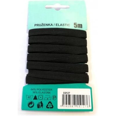 Pruženka - prádlová guma - různé varianty varianta černá - 8 mm