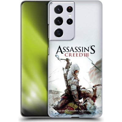 Zadní obal pro mobil Samsung Galaxy S21 ULTRA 5G - HEAD CASE - Assassins Creed III - Connor sekyra (Plastový kryt, obal, pouzdro na mobil Samsung Galaxy S21 ULTRA 5G - Herní motiv - Assassins Creed 3