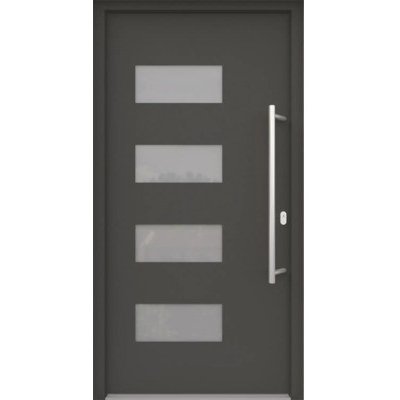 ARON vchodové dveře 3121-1 antracit 100 x 210 cm P – Hledejceny.cz