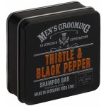 Scottish Fine Soaps Pánský tuhý šampon v plechu Černý pepř a ostropestřec 100 g – Zboží Mobilmania