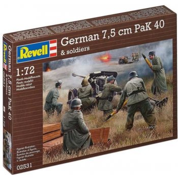 Revell German 7,5 cm PaK 40 & soldiers 1:72
