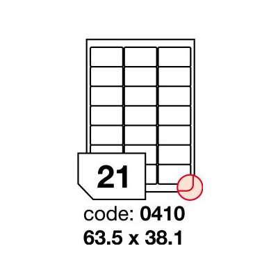 Rayfilm R0100.0410A samolepící 63,5x38,1mm bílé 100 listů – Sleviste.cz