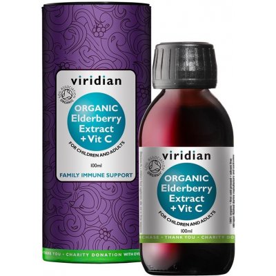 Viridian Elderberry Extract + Vitamin C Organic 0,1 l