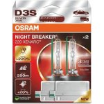 Xenonová výbojka D3S Osram Xenarc Night Breaker Laser +220% 42V 35W, 2kusy – Hledejceny.cz