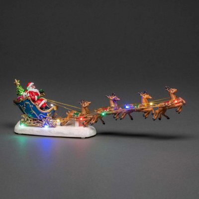 Konstsmide Christmas LED scenérie Santa Claus na saních - 4205-000