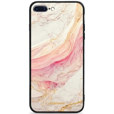 Pouzdro Mobiwear Glossy Apple iPhone 8 Plus - G027G - Růžový a zlatavý mramor