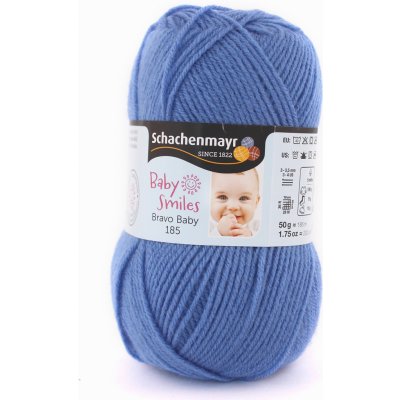 Schachenmayr Baby smiles - bravo baby 185 - dětská, akryl Baby smiles - bravo baby: 1053 Modrá