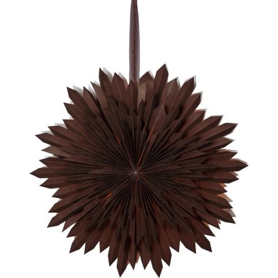 Star Trading, Vánoční dekorace papírová hvězda ICE, 50 cm | hnědá – Hledejceny.cz